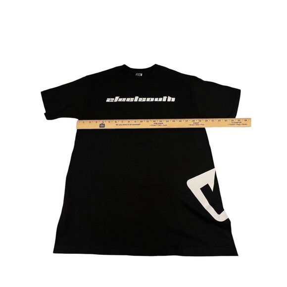 Over The Limit Black Graphic T-Shirt M Side Print Oversized Casual Goth Streetwe - Picture 4 of 8